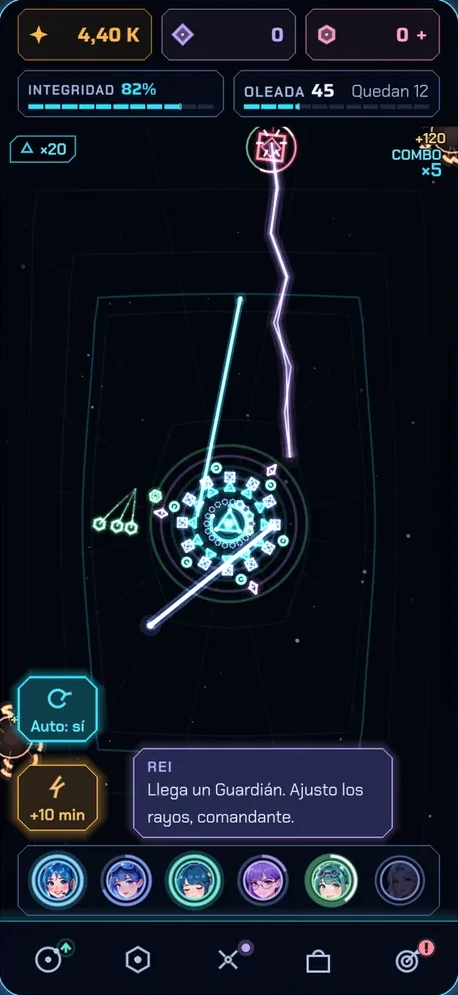 Vértice en juego: el Núcleo defendido por satélites en órbita